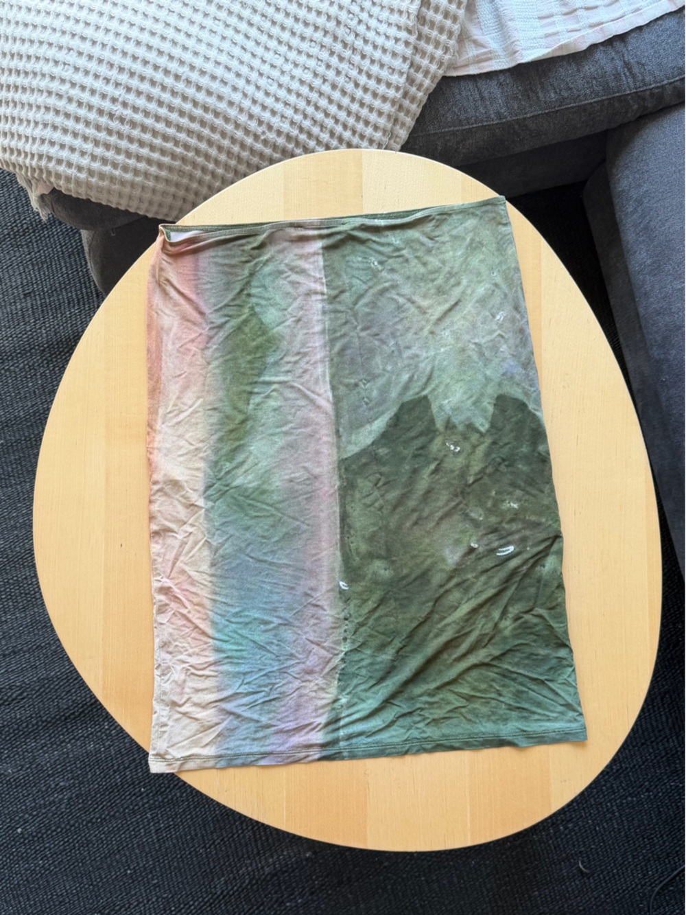 Paloma Wool x Sophronia Cook | Olive and Muted Peach Skirt